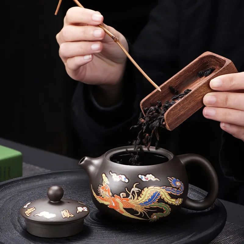 Color Changing Dragon & Phoenix Teapot