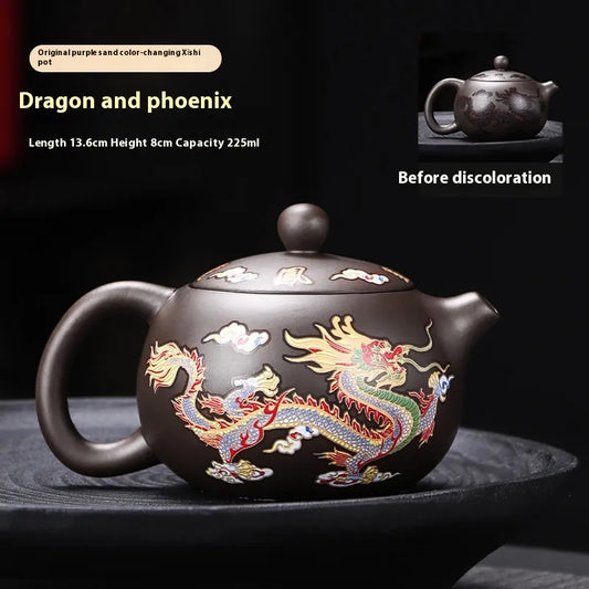 Color Changing Dragon & Phoenix Teapot
