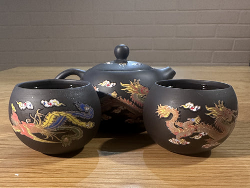 Color Changing Dragon & Phoenix Teapot