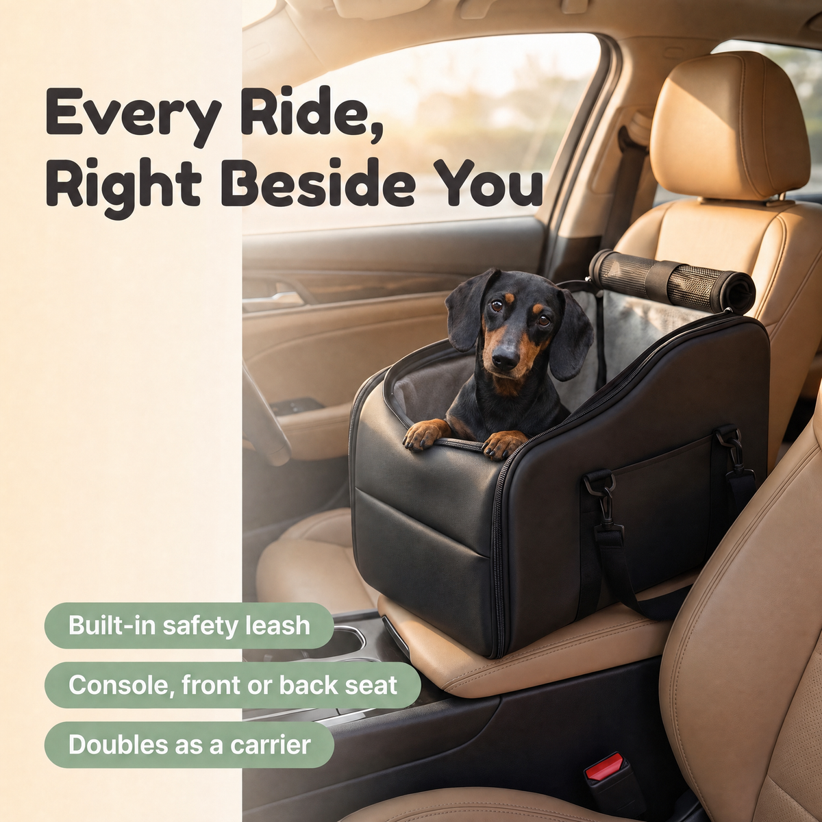NestRide Dog Car Seat & Carrier