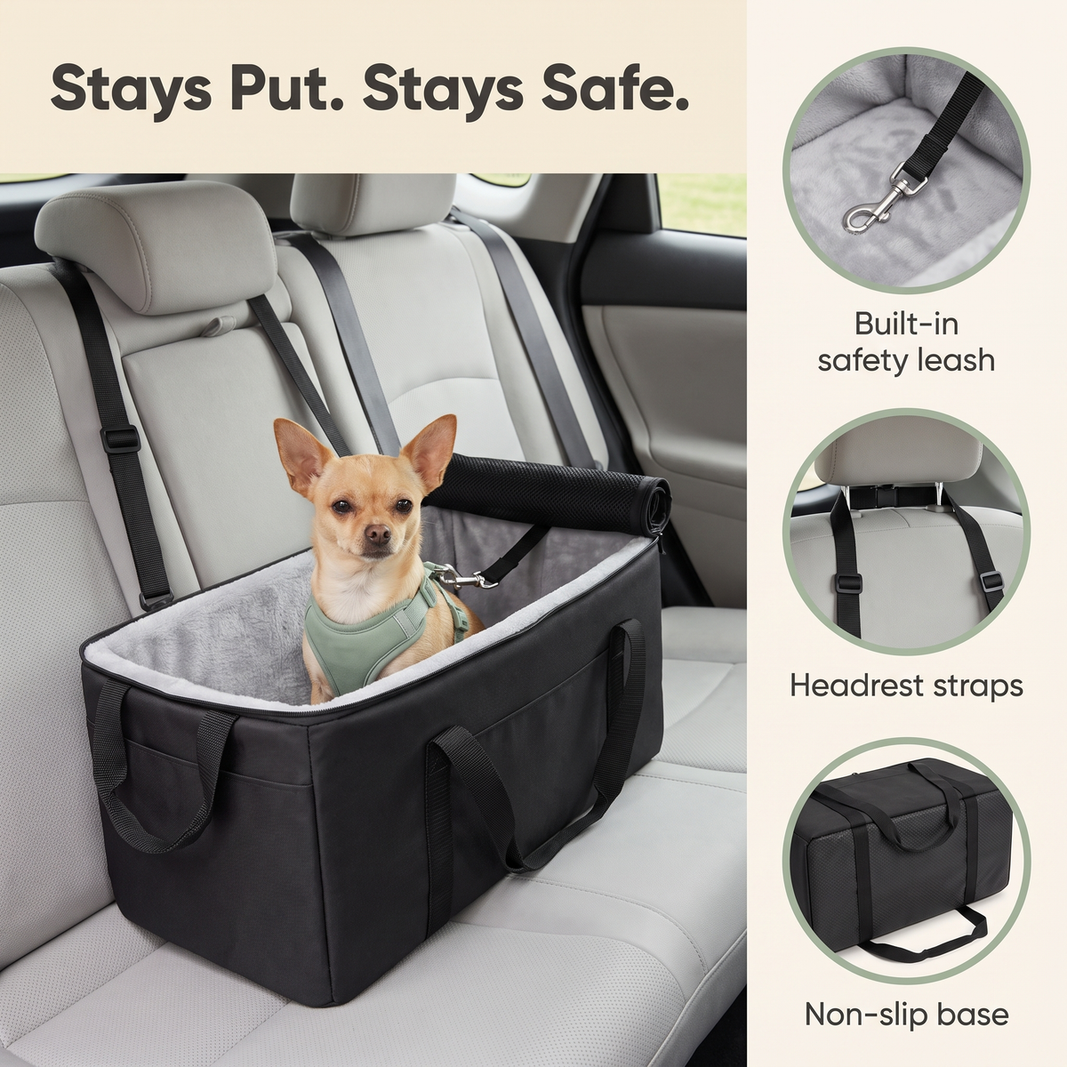 NestRide Dog Car Seat & Carrier